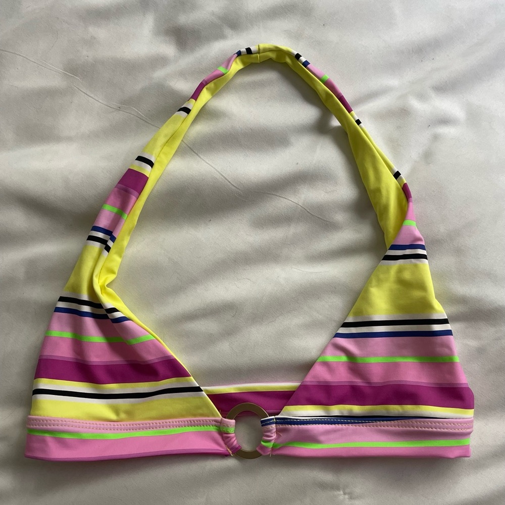 Frankie’s Bikinis Stripped Top M